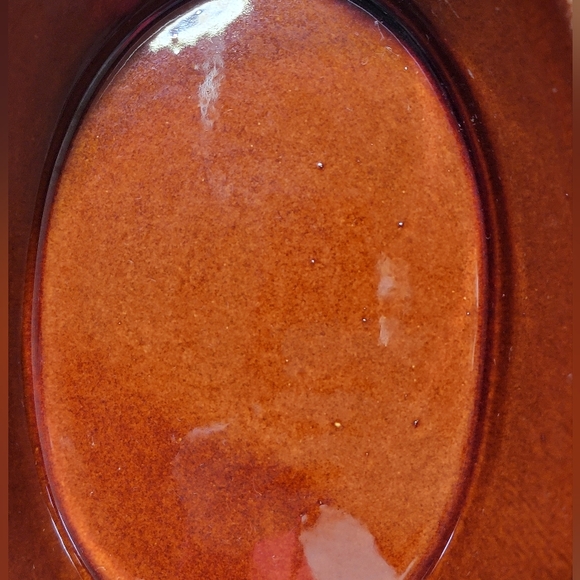Vintage Pottery Hull USA Oven Proof Brown Drip 10" x 7" Oval Casserole Dish EUC - Picture 5 of 17